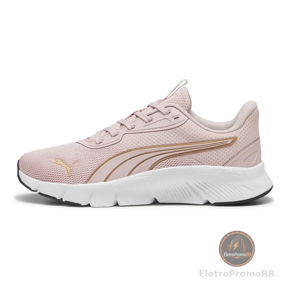 Tênis Flexfocuslite Modern Feminino Bpd Puma Rosa Claro E Dourado 34 Br