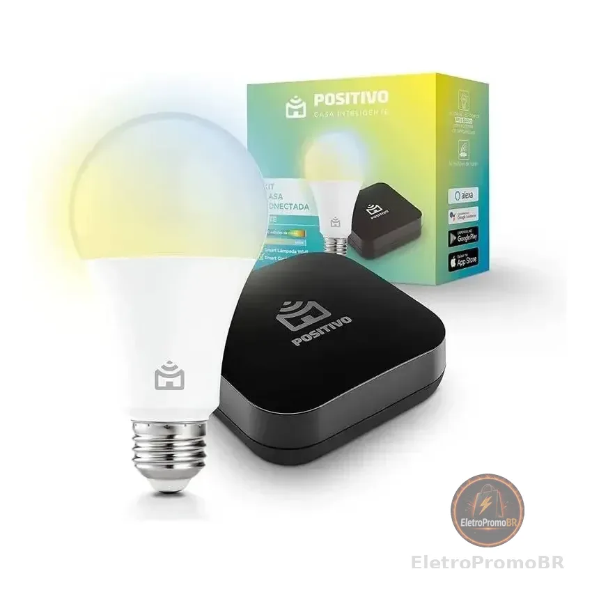 Kit Casa Conectada Lite Positivo Casa Inteligente 127/220v Branco