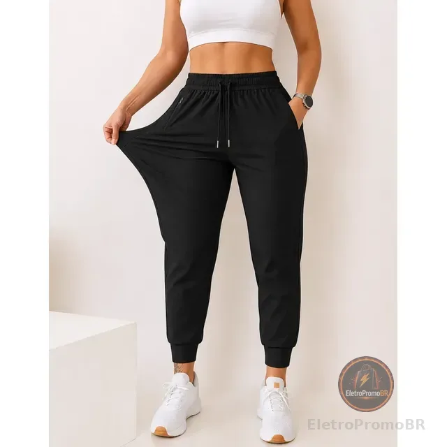 Calça Feminina Esportiva Jogger Academia Treino Fitness