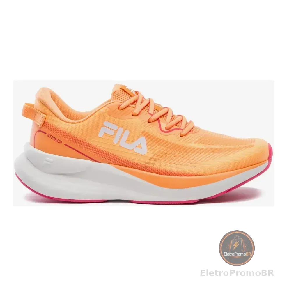 Tênis Feminino Striker Fila Laranja Papaya/azalea Lisa 39 Br