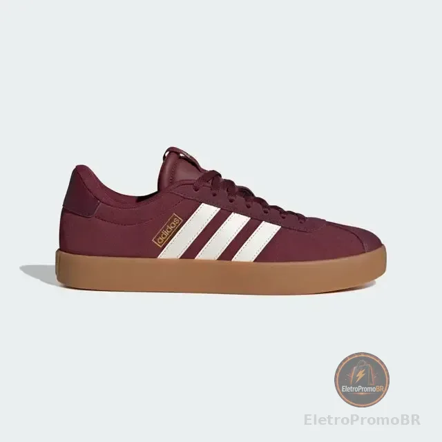 Tênis Masculino Vl Court 3.0 adidas Shared/owhite/maroon Lisa 40 Br