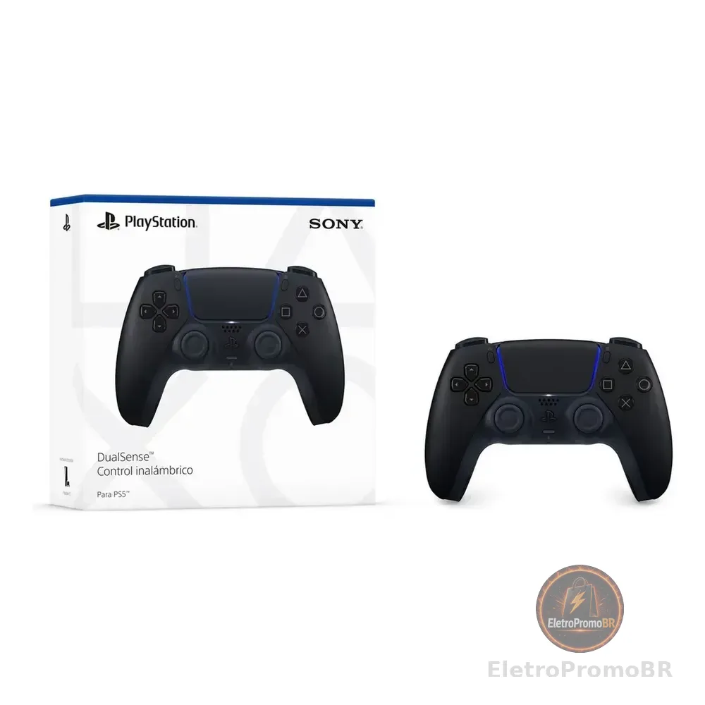 Controle Joystick Sem Fio Sony Playstation 5 Dualsense Midnight Black Preto