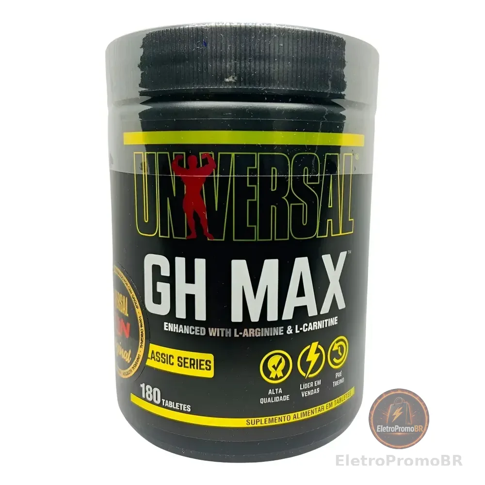 Universal Nutrition Gh Max Com Selo 100% Original Vitaminas Sem Sabor