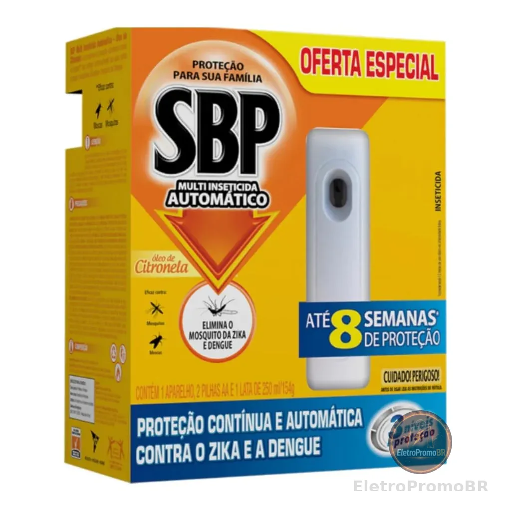 Multi Inseticida Automático SBP Citronela 250ml