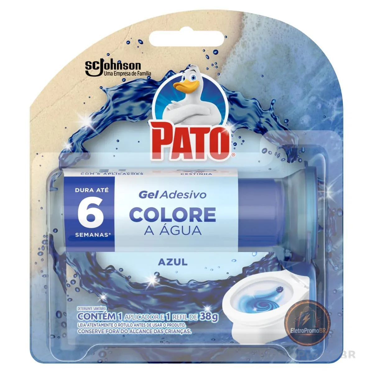 Pato Detergente Sanitário Gel Adesivo co