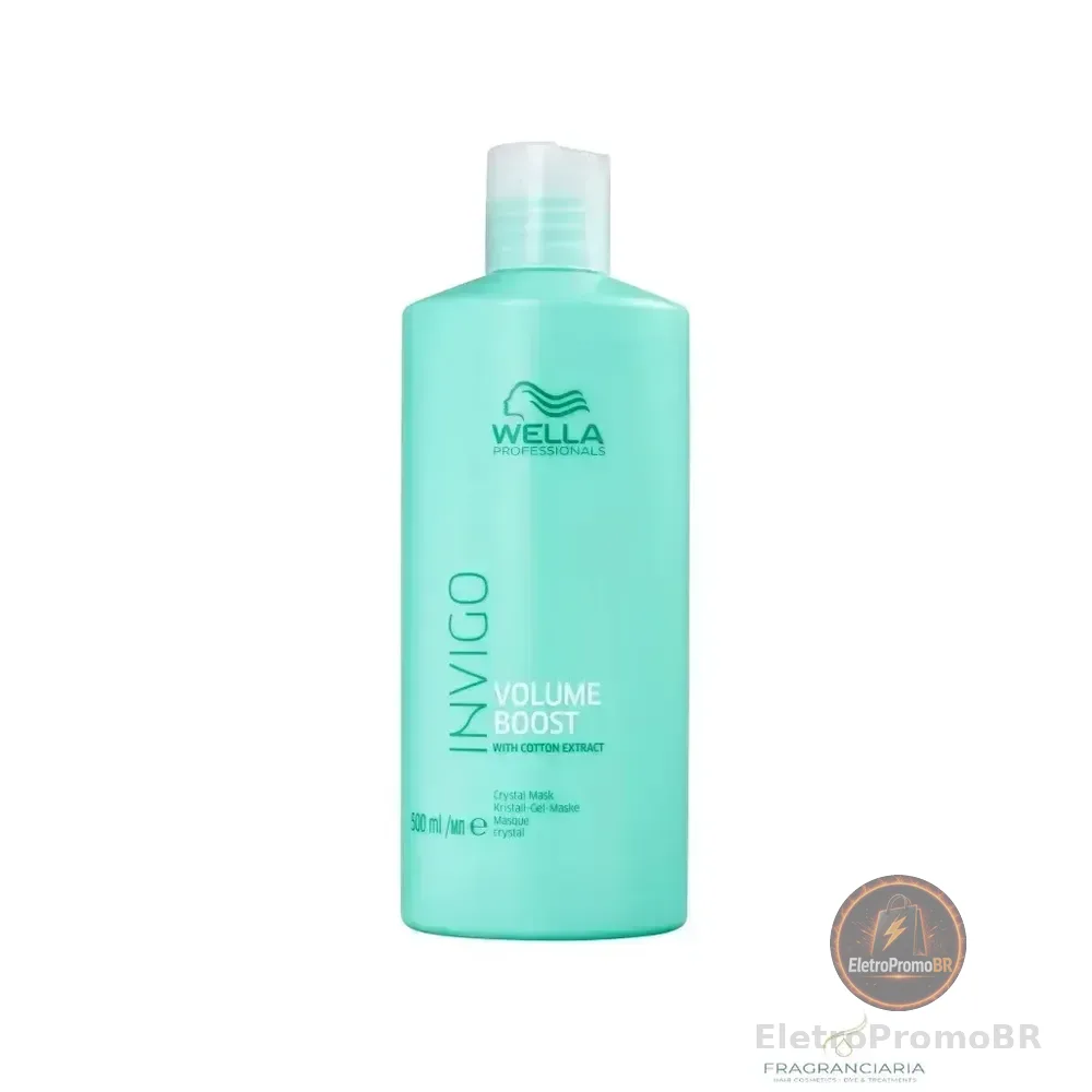 Máscara Capilar 500ml Invigo Volume Boost Crystal Para Cabelos Finos E Sem Volume Wella Professional