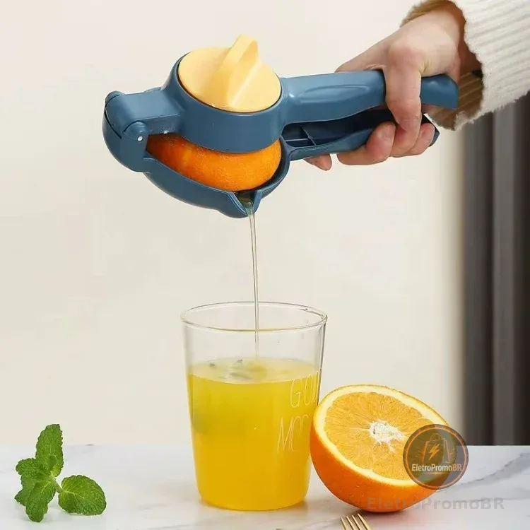 Espremedor Manual de Limão e Laranja de Plástico de Grau Alimentício Reforçado - Espremedor de Frutas e Limas