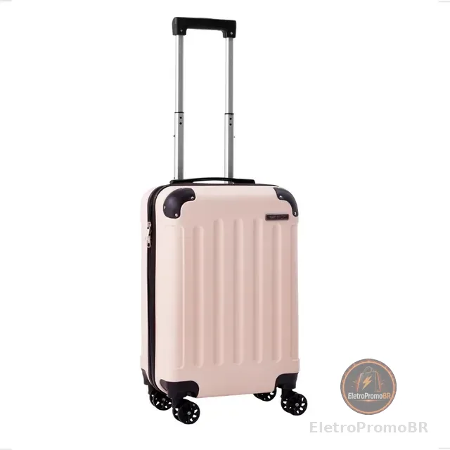 Mala De Viagem Bordo Mão Pequena 10kg Abs Cadeado 360