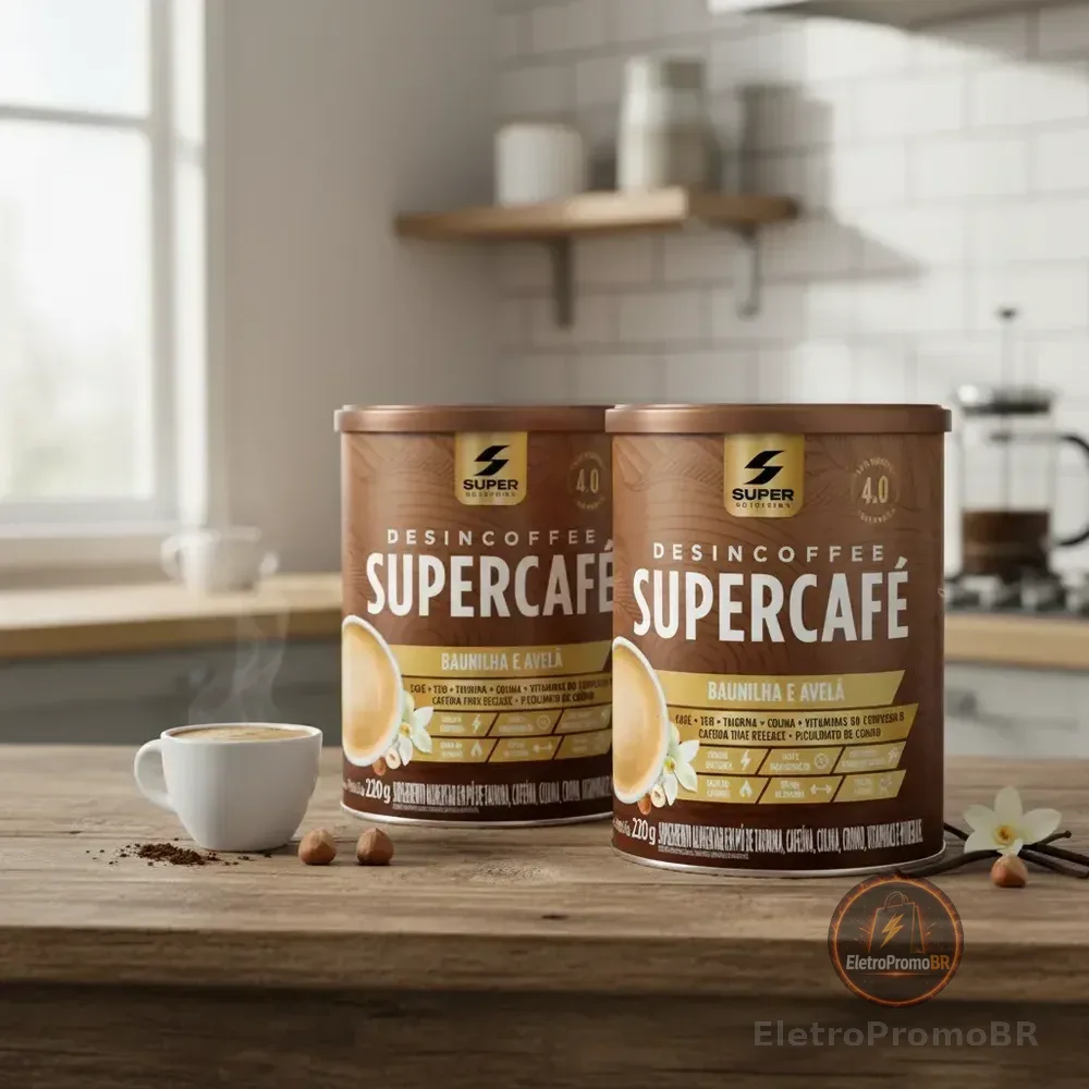 Kit 02 Supercafé Supercoffee Supernutrition Termogênico Baunilha Com Avelã