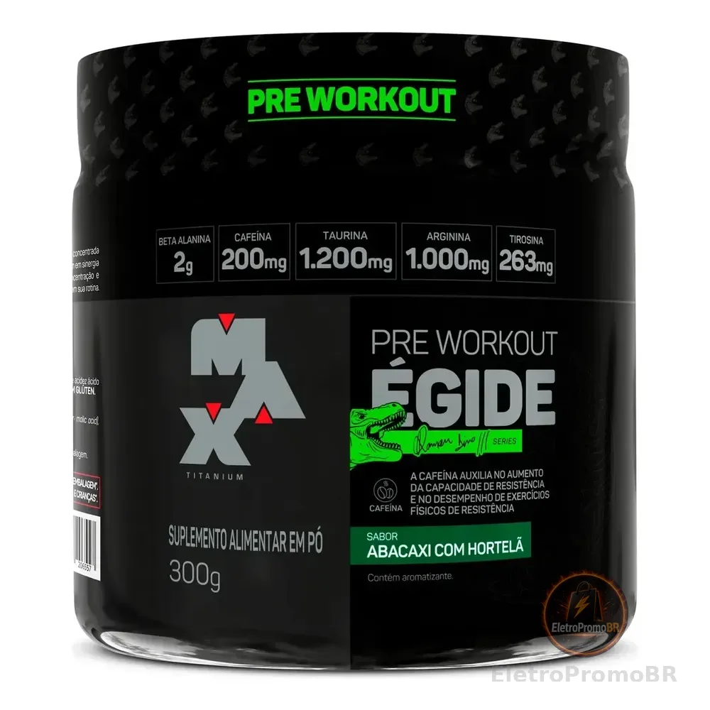 Pré Treino Égide 300g Abacaxi Com Hortelã Max Titanium Abacaxi/hortelã