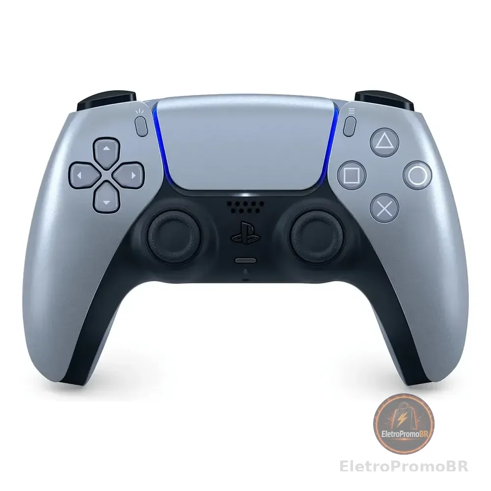 Sony Playstation Dualsense Cfi-zct1w Controle Sem Fio Sterling Silver Cor Cinza