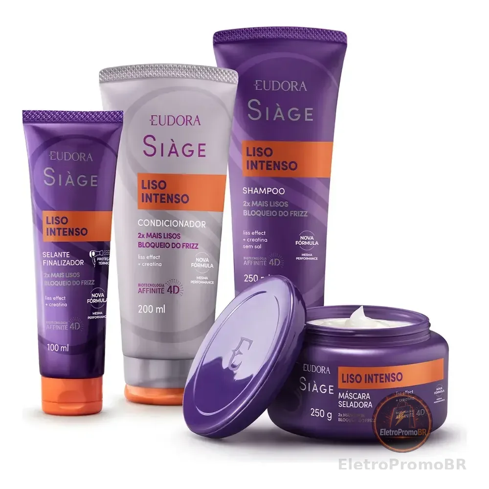 Eudora Kit Siàge Liso Intenso (4 Itens)