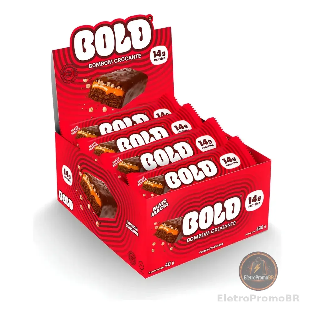 Barra De Proteína Bold Bombom Crocante 40g