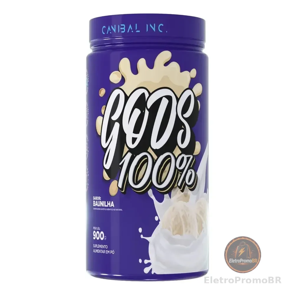 Whey Protein Concentrado 100% Canibal Vanilla 900g Baunilha