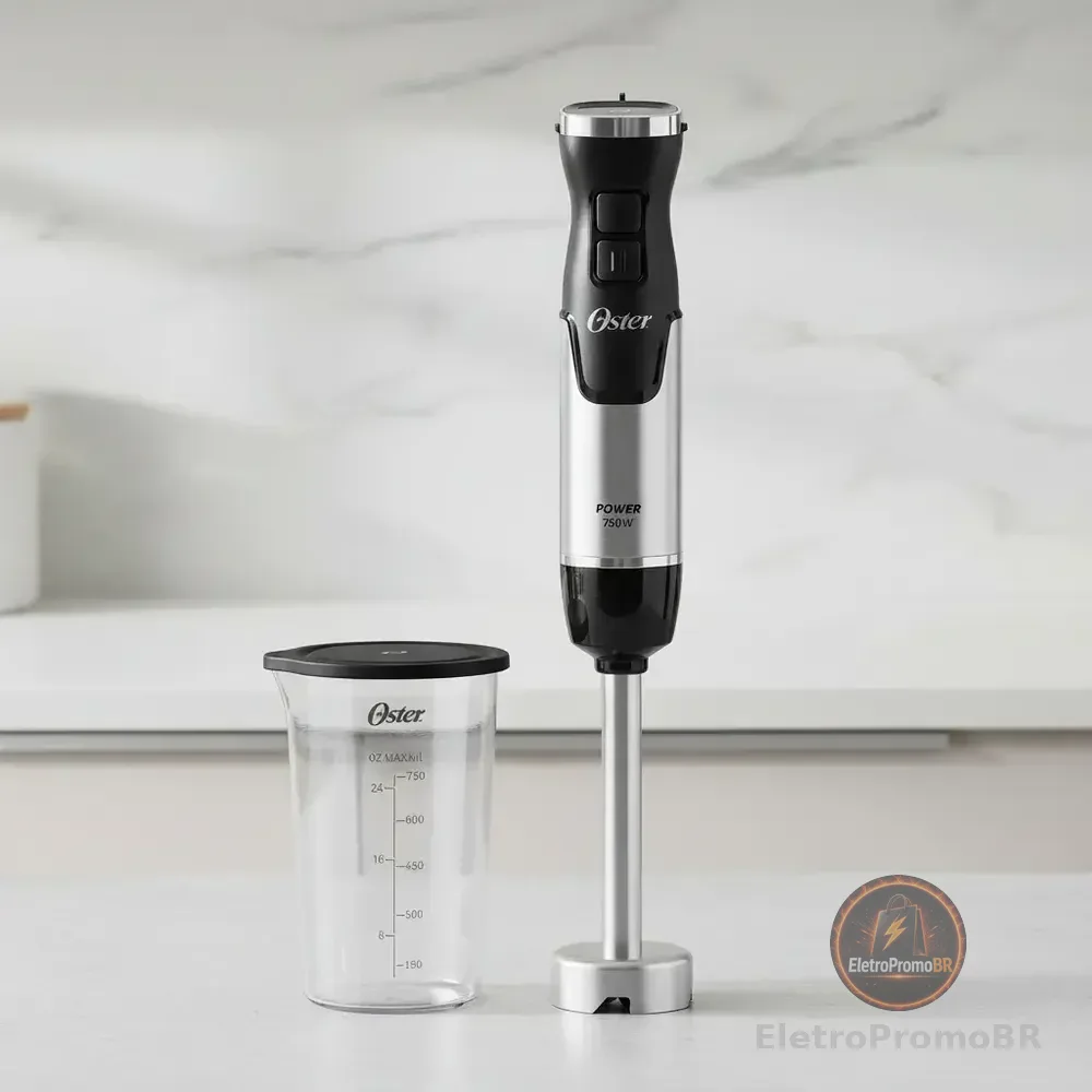 Mixer Power Oster Black Inox Omix370 220v