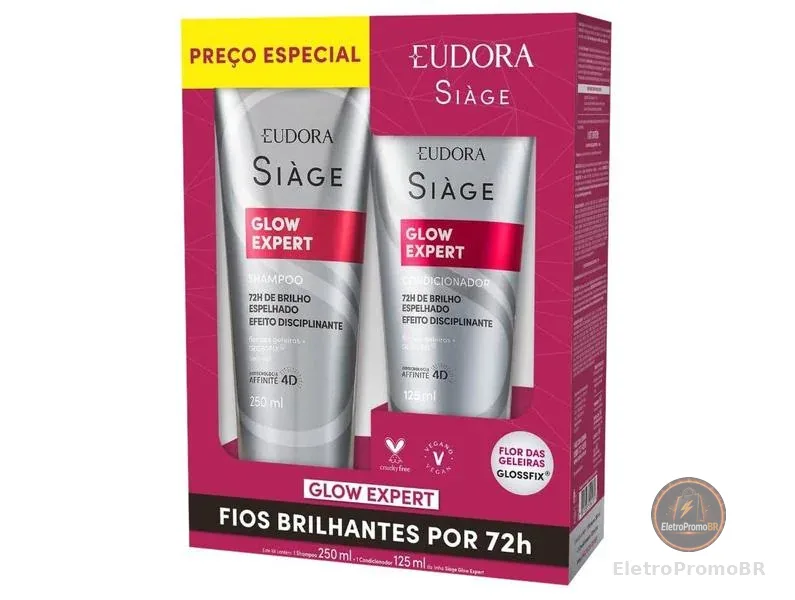 Shampoo e Condicionador Eudora Siàge Glow Expert