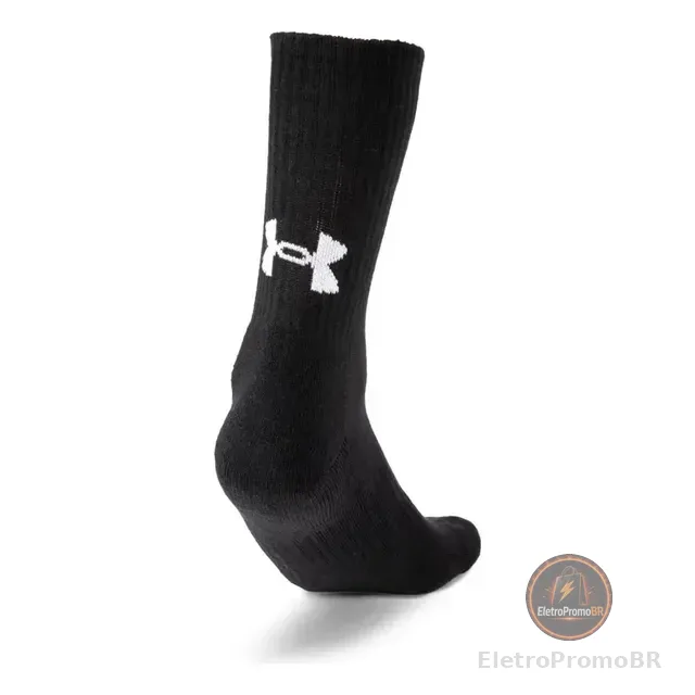 Meias Under Armour C/3 Pares Cano Alto Algodão Original