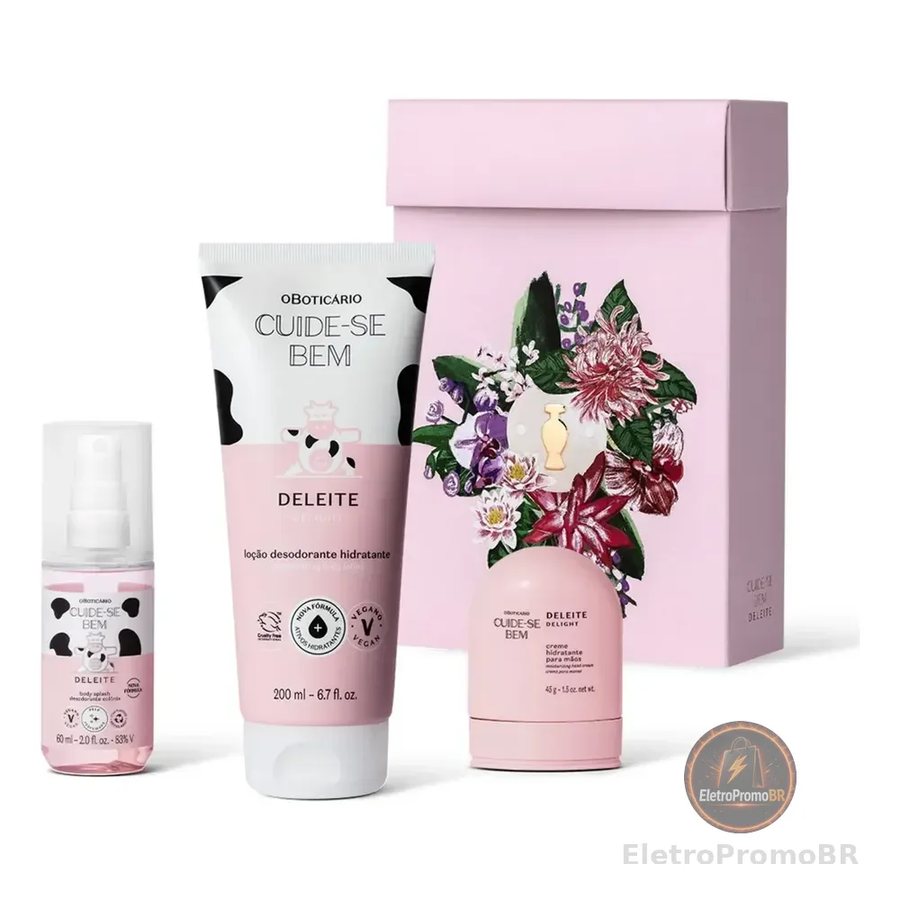 Kit Presente Dia Das Mães Cuide-se Bem Deleite