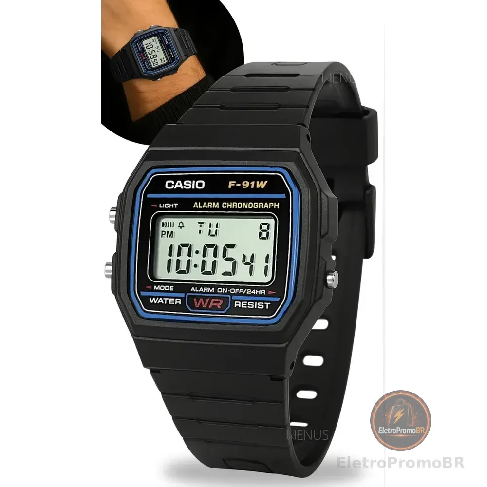 Relógio Masculino Pulso Moderno Estiloso Streetwear Correia Preto Bisel Preto Preto Iii
