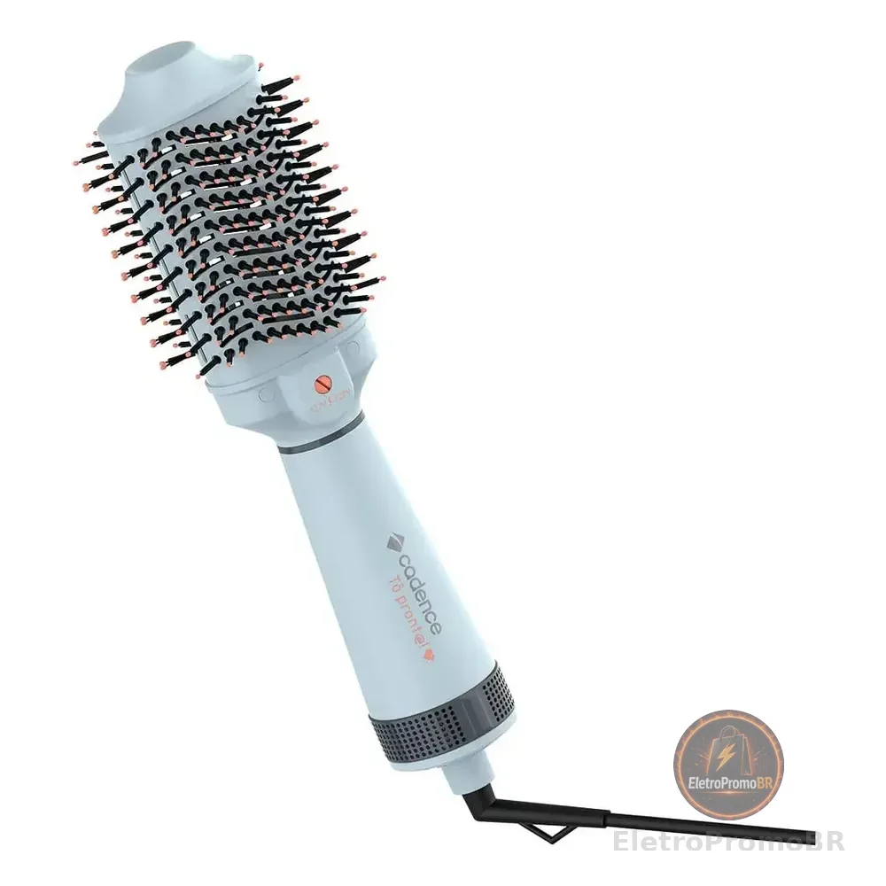 Escova Cadence Secadora Alisadora Volumizadora Esc710-biv Cinza 127/220v