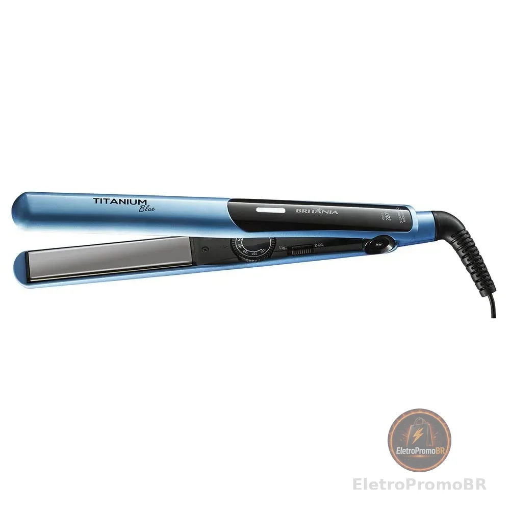 Prancha, Titanium blue, 35w, Azul, Bivolt, Britânia