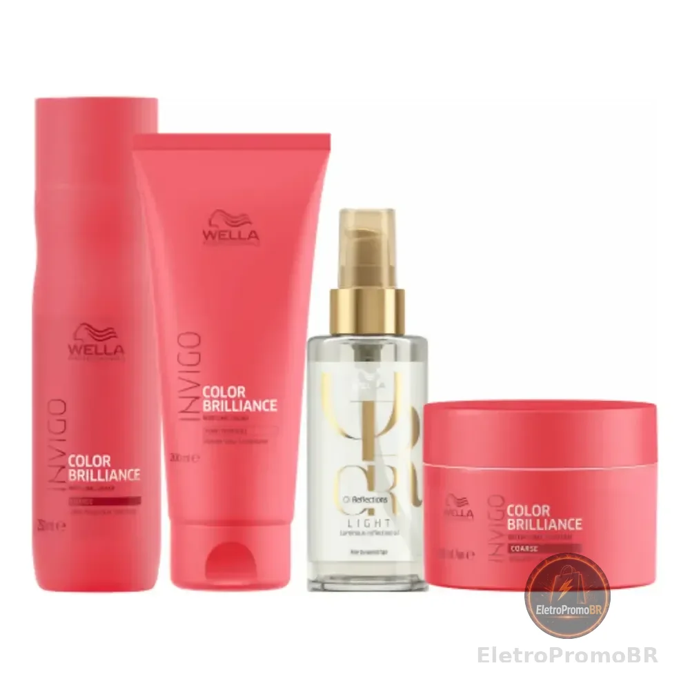 Kit Wella Color Brilliance Completo Trio + Óleo Light 100ml