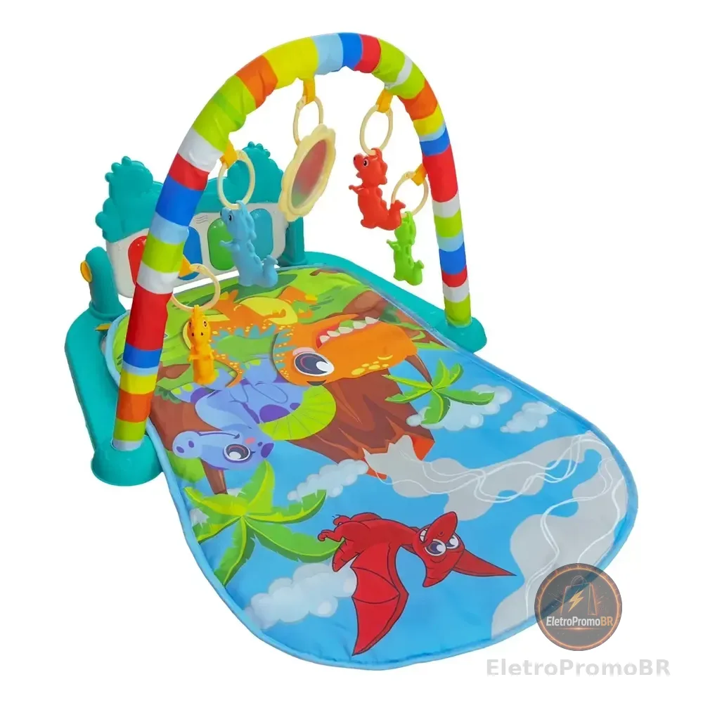 Tapete De Atividades Para Bebê Piano Funny Dino Maxi Baby