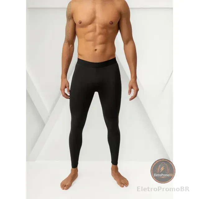Calça Térmica Segunda Pele Proteção Uv Masculina Esporte