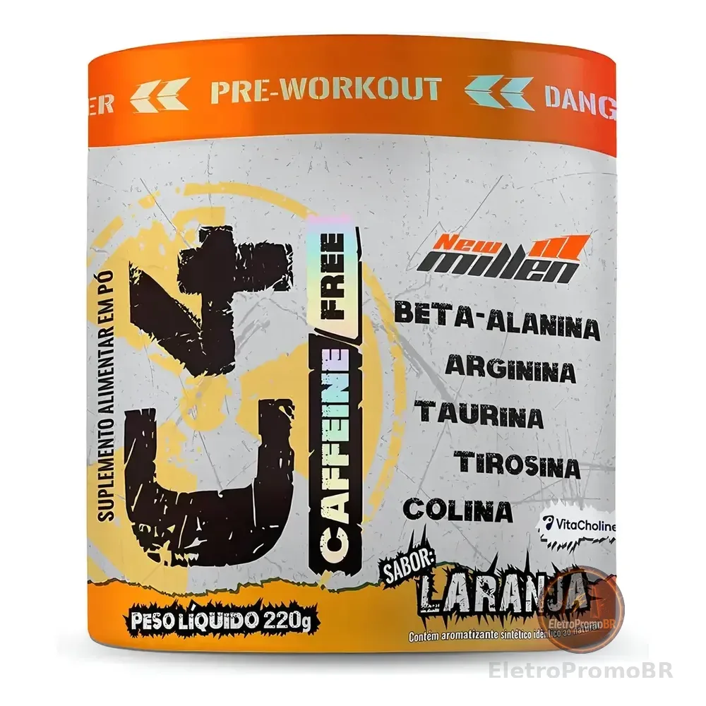 C4 Caffeine Free 220g - New Millen (pré Treino Sem Cafeína) Sabor Laranja