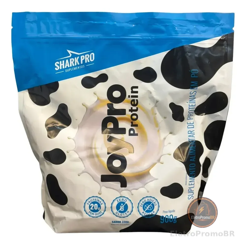 Whey Refil Joypro Shark Pro Proteína Soro Leite 900g Leite