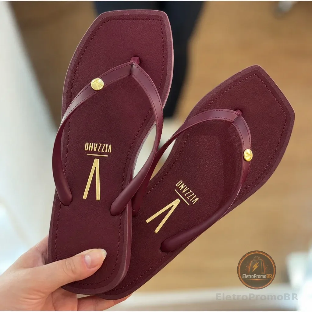 Chinelo Rasteirinha Confortável Original Antiderrapante -Vizzano