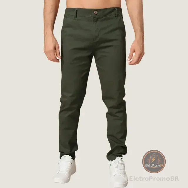 Calça Sarja Masculina Calca Masculino Com Lycra Elastano