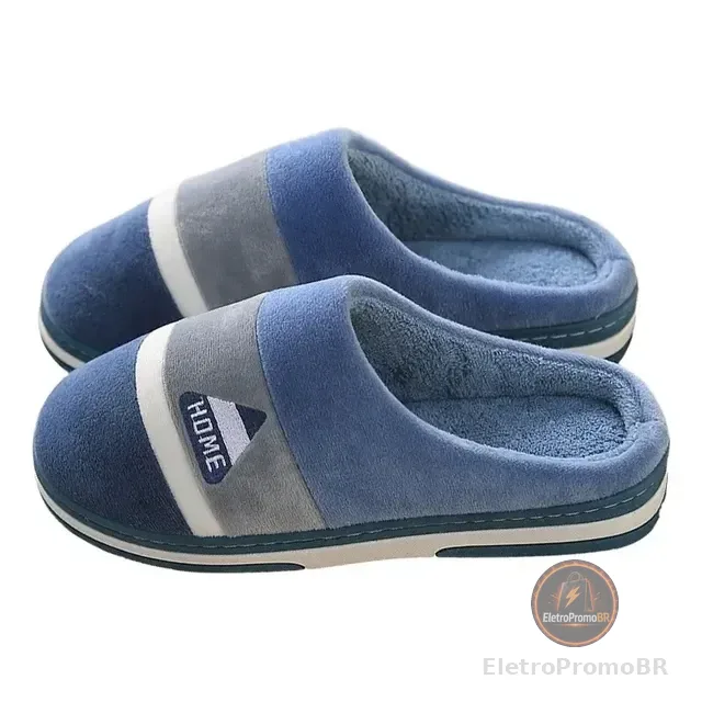 Pantufa Adulto Antiderrapante Inverno Pelúcia Confortável