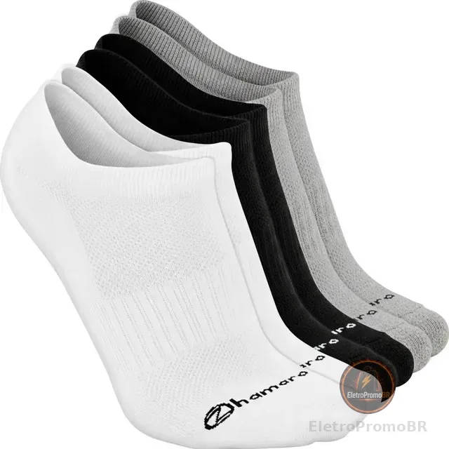 Kit 6 Pares Meias Zhamaro Premium Sapatilha Invisível Sport