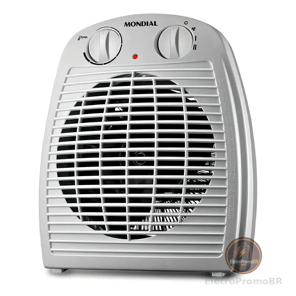 Aquecedor Elétrico Mondial Caloventor A-08 Branco 220v
