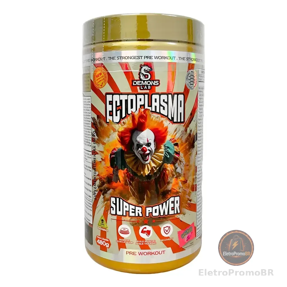 Lançamento Novo Pré Treino Demons Lab Ectoplasma 480g Tutti Frutti