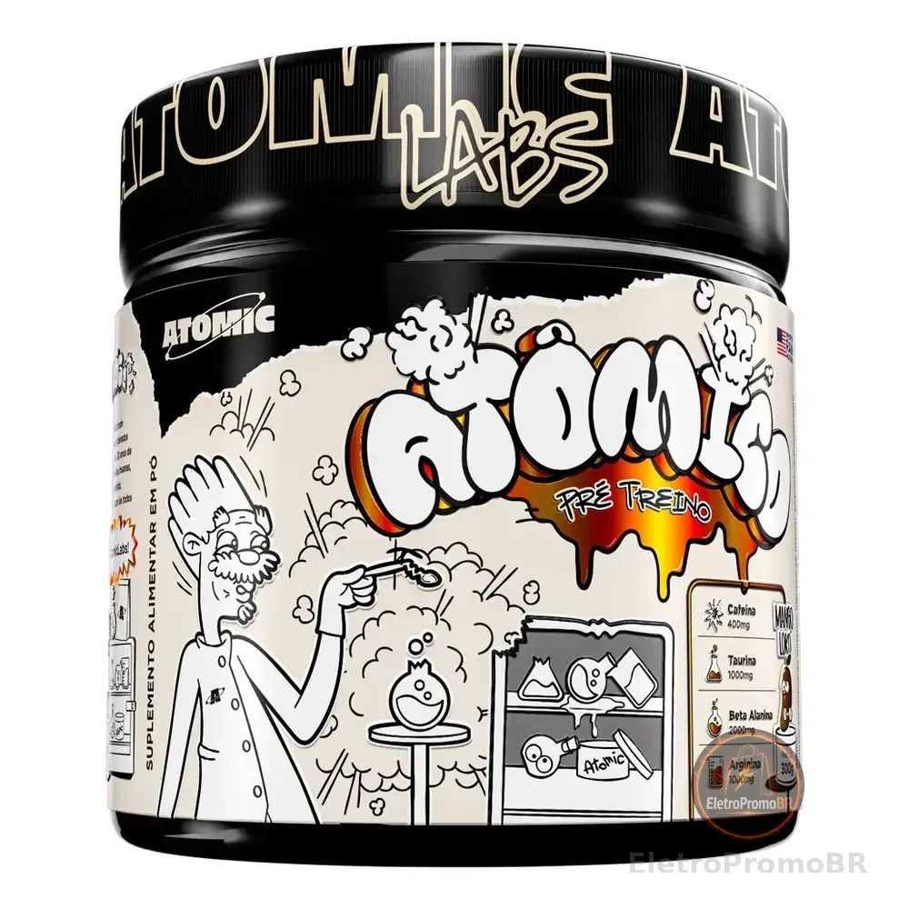 Pré-treino Atômico Atomic Labs Com Sabor Mango Loko 300g