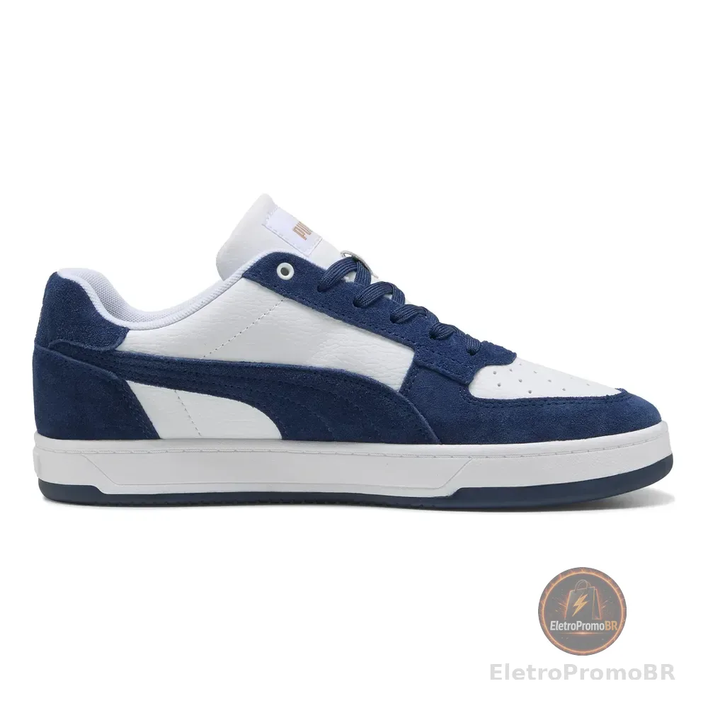 Tênis Puma Sem Gênero 405892 Branco E Azul Lisa 38 Br