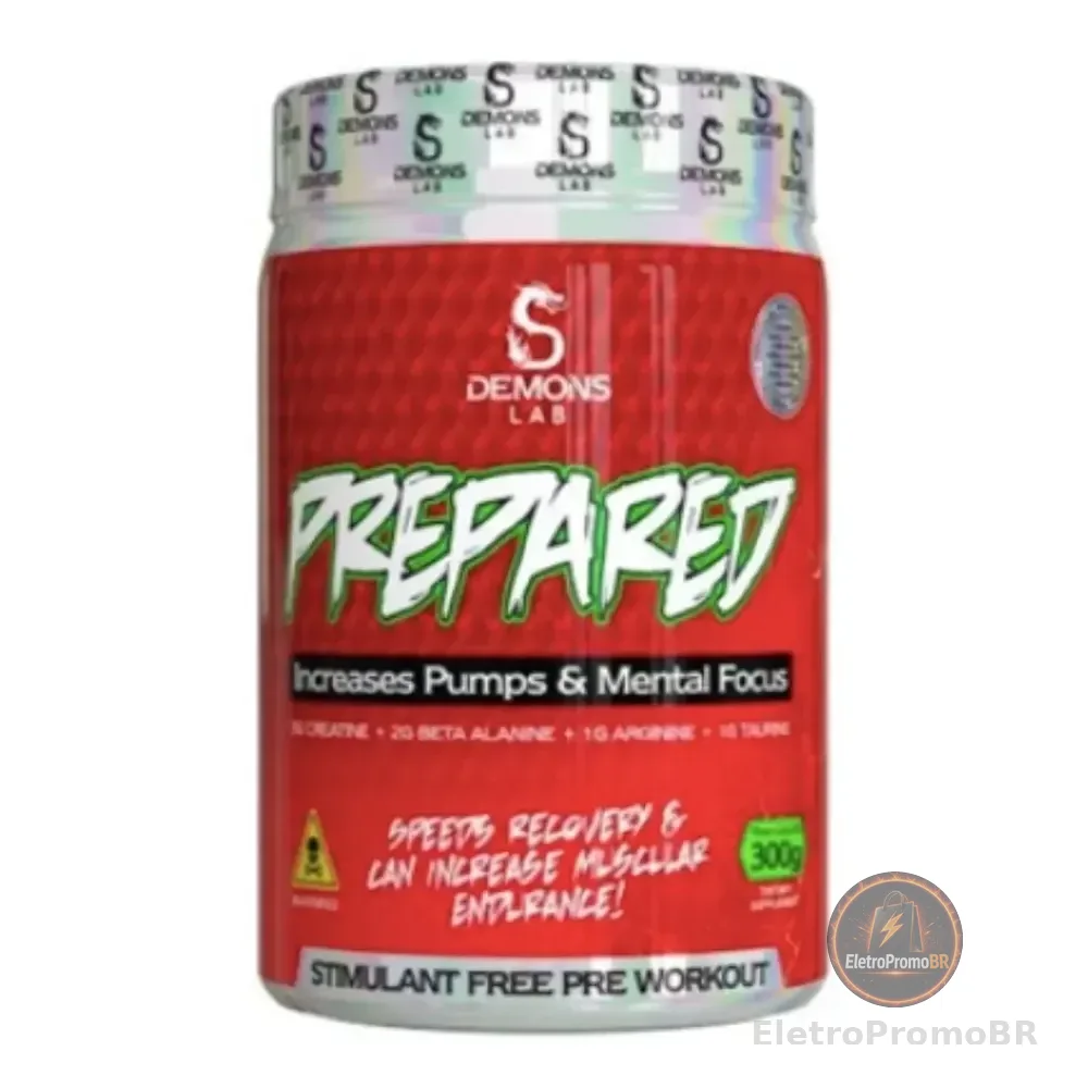 Pré-trein Prepared Pump Energético 300g Demons Labs Lança Exotic Fruit