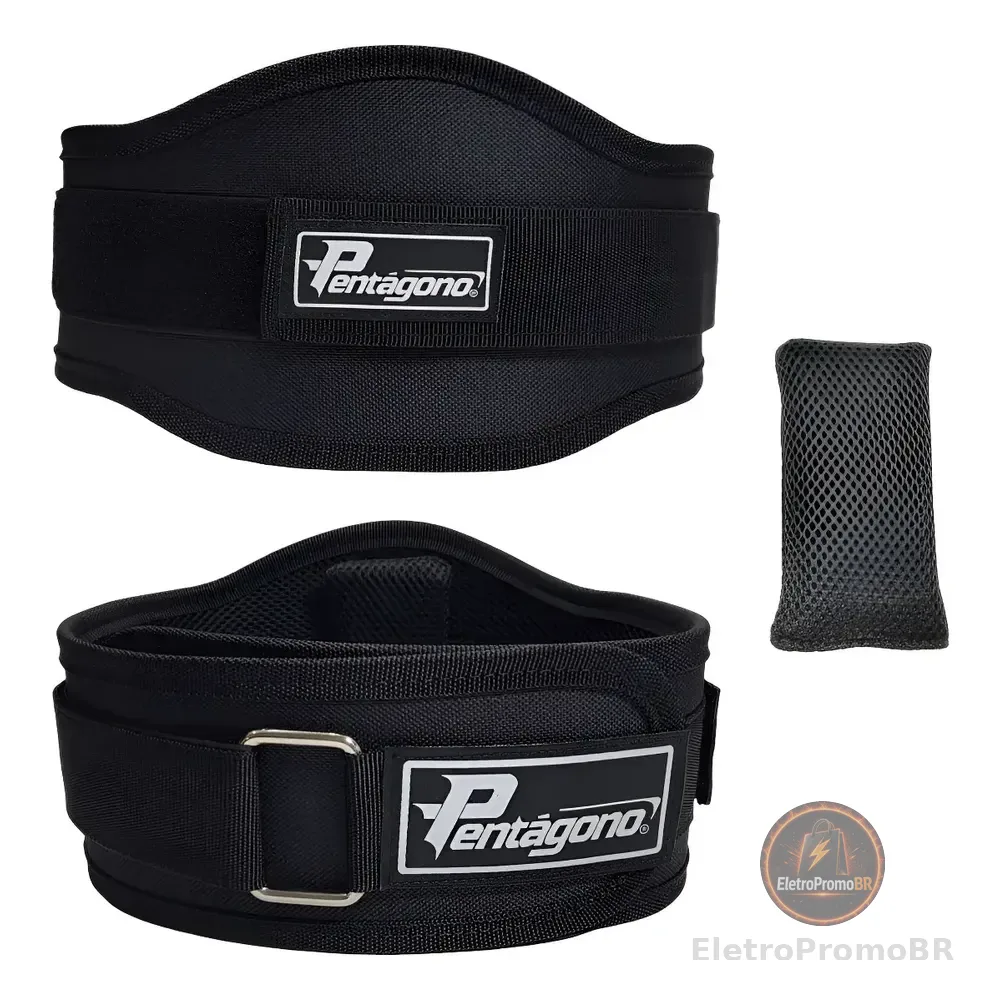 Cinturão Crossfit Musculação New Sport Com Apoio Da Lombar Tamanho Único Ajustável
