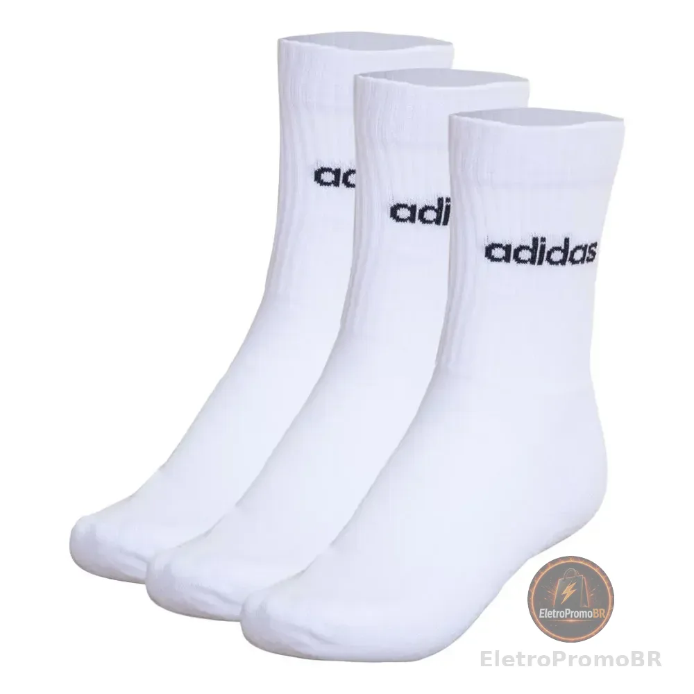 C Lin Crew 3p adidas Branco P