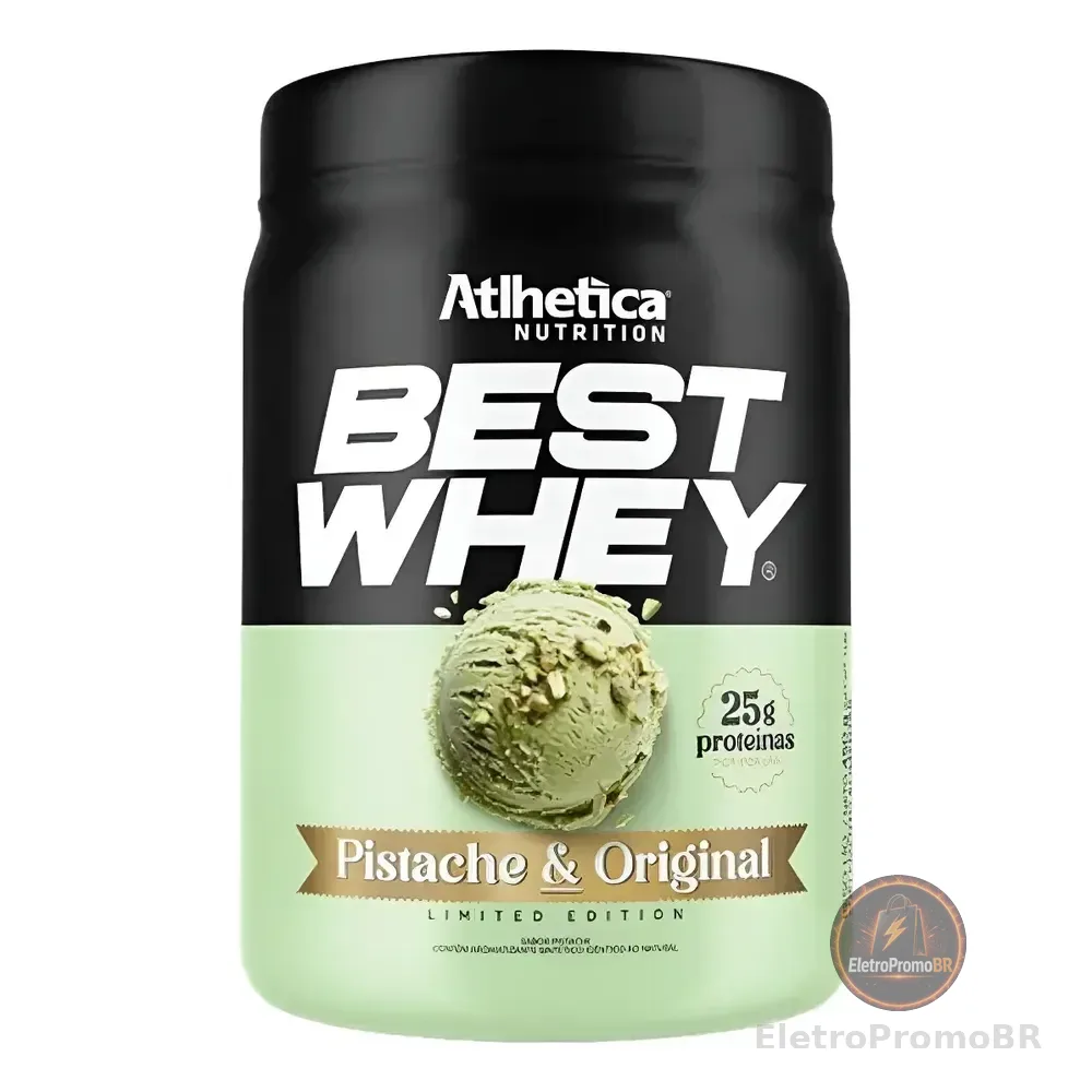 Best Whey Isolado Hidrolisado 3w Pistache 450g - Atlhetica Sem Sabor