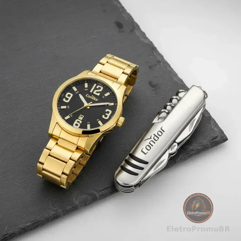 Kit Condor Masculino Dourado Co2117am/k4p Dourado Preto