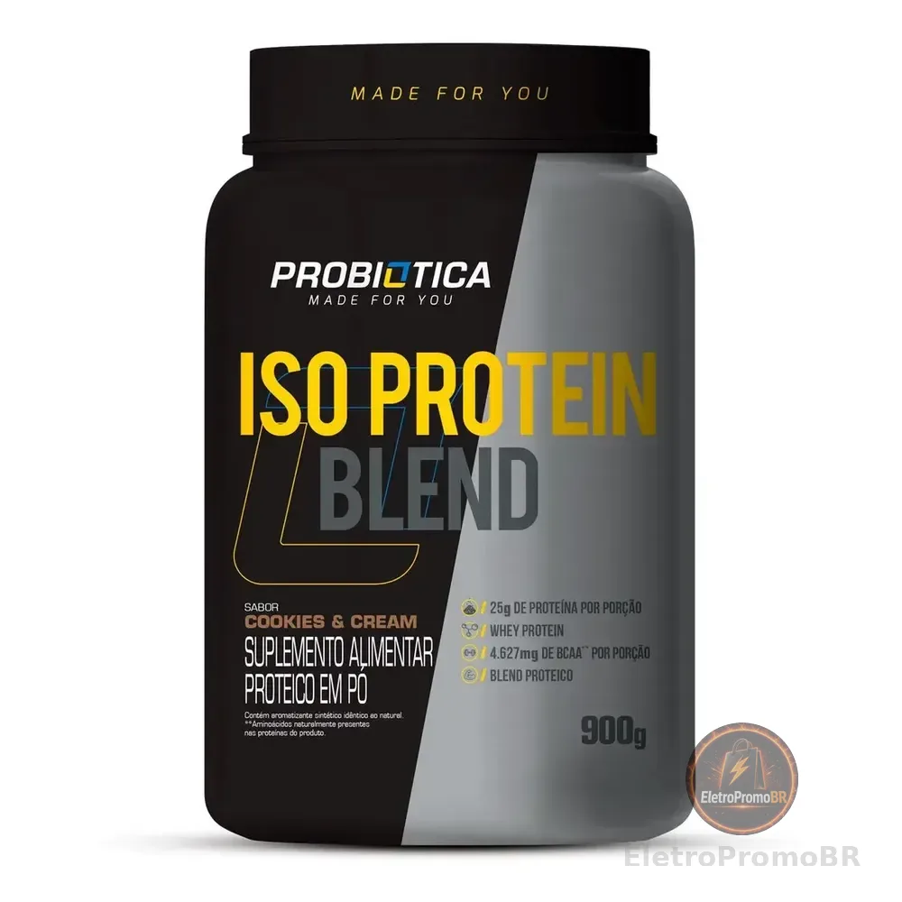 Whey Iso Blend Protein Pote 900g Cookies - Probiotica