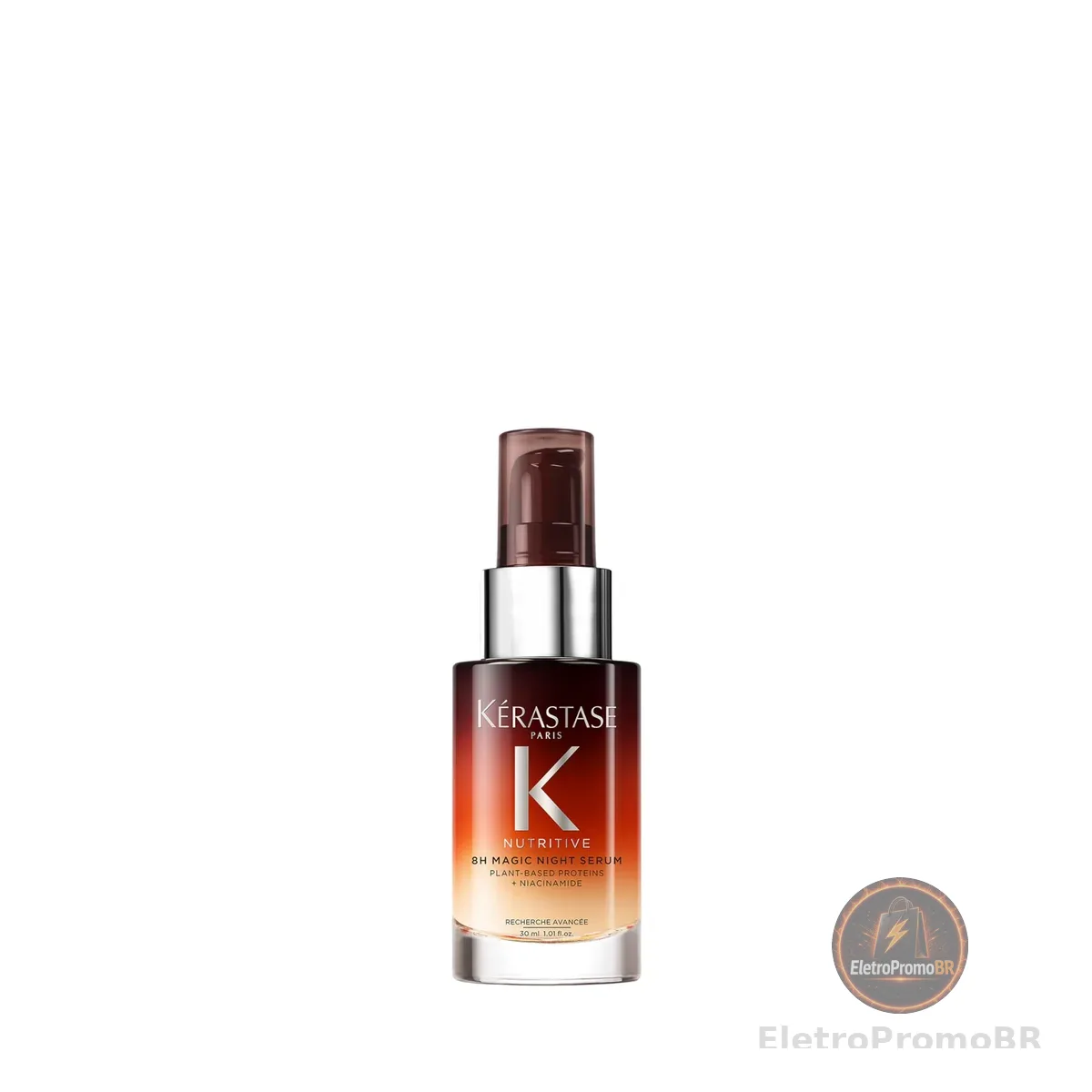 Kérastase Nutritive Sérum Capilar Noturno 8H Magic Night Travel Size Para Cabelos Secos com Nutrição Profunda, Proteção Contra a Fricção do Travesseiro e Cabelos Mais Fortes 30ml