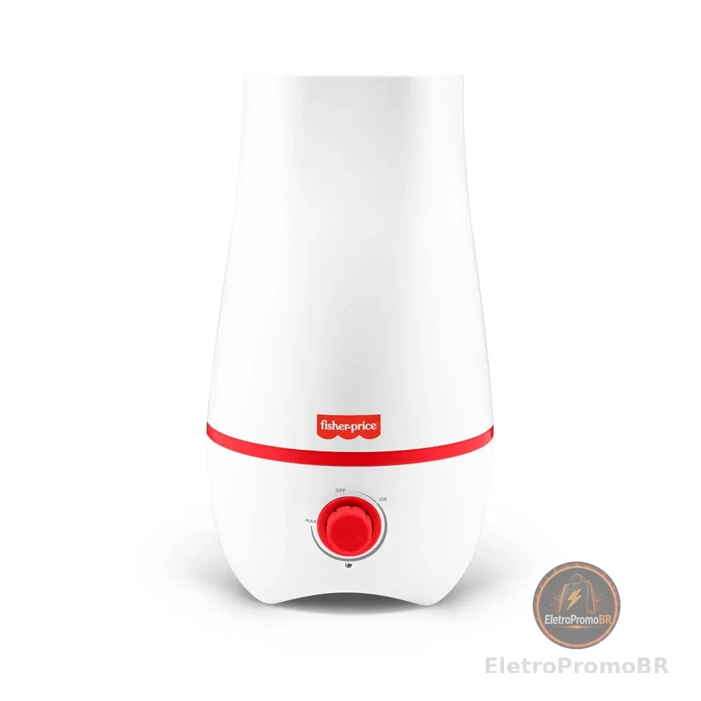 Umidificador de Ar Ultrassônico 2,2L Bivolt Automático Fisher Price - HC055