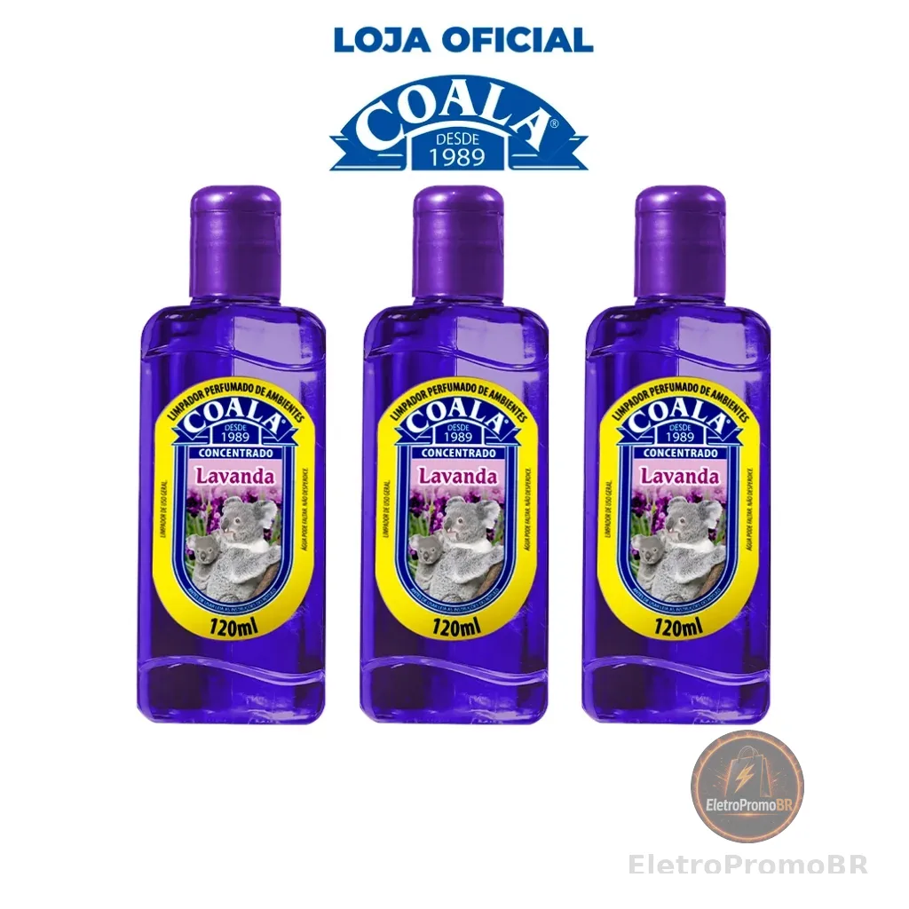 Combo 3 Limpadores Coala Lavanda 120 ml