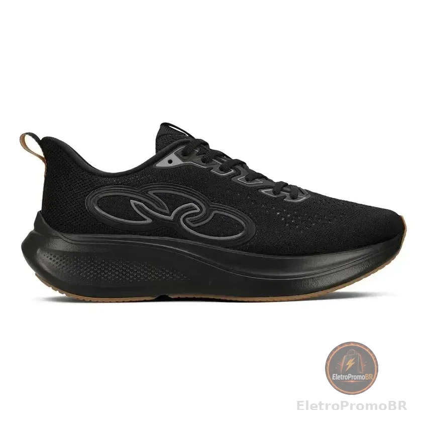 Tênis Olympikus Voa 3 Corrida Academia Esporte Original Preto Lisa 40 Br