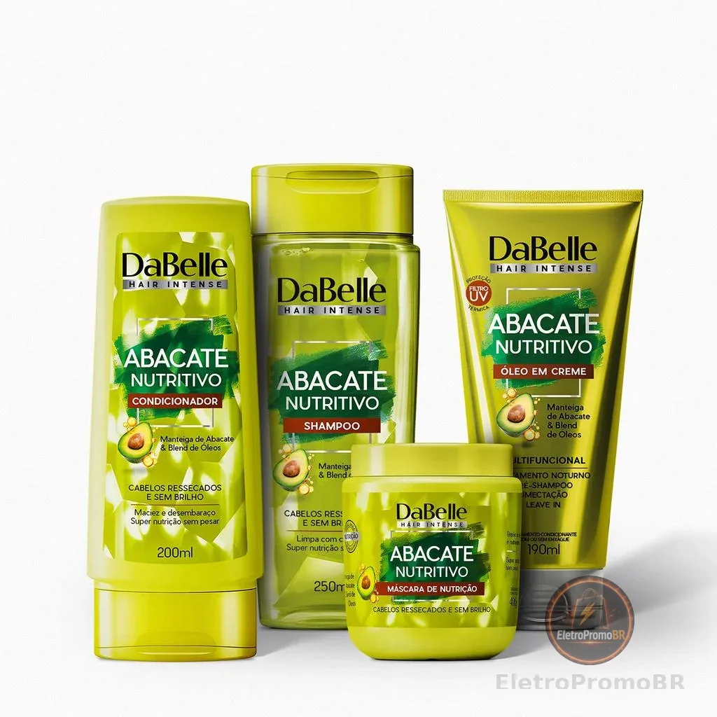 Kit Abacate Nutritivo DaBelle Hair - 4 produtos