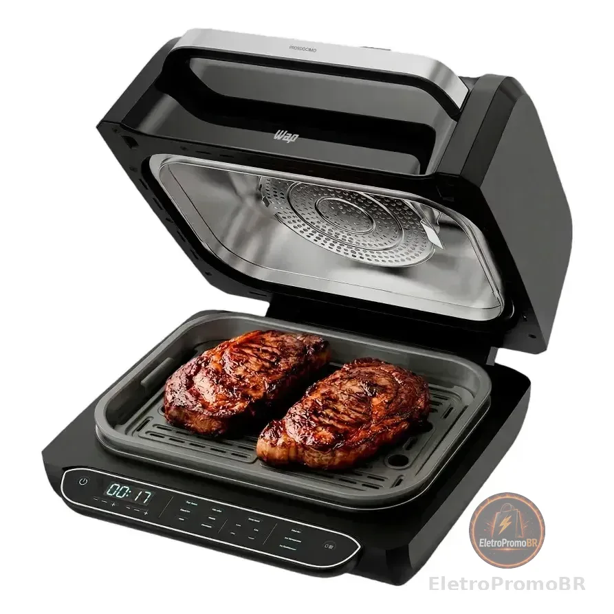 Fritadeira Elétrica Air Fryer Wap Barbecue Heat Wc Ab1030 Preto 220v